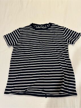 Lululemon Love Crew Tee in Striped Navy and White size 6